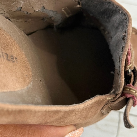 Y2K Naturalizer Moccasin Loafer Kitten Heels Leather Brown Boho Buckle Sz 6.5 - Picture 17 of 17